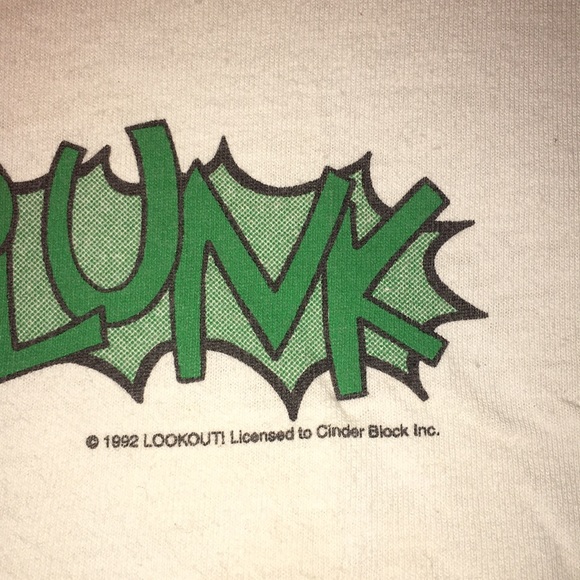 Vintage 92 Green Day Kerplunk CinderBlock t-shirt - Picture 2 of 3